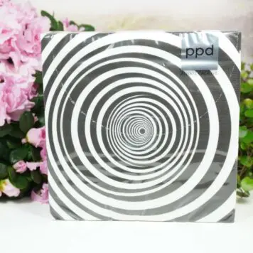 Servietten PPD Black Spiralen
