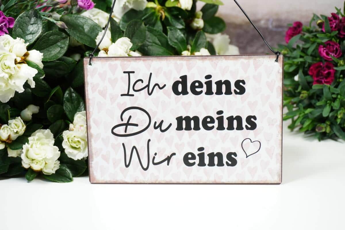 Du Meins Ich Deins Wir Eins
