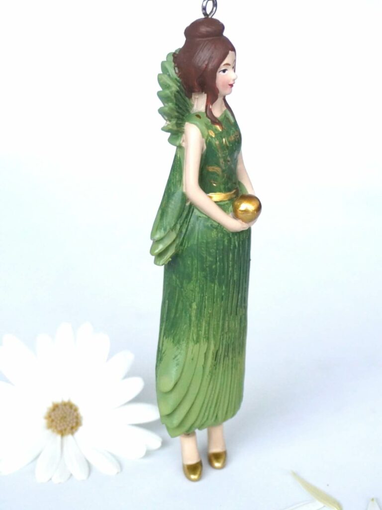 Deko Figur Blumenmädchen Hanfpalmenblattmädchen zum Hängen