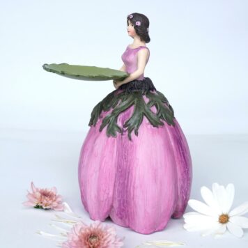 Dekofigur Teelichthalter Blumenmädchen Anemonenmädchen