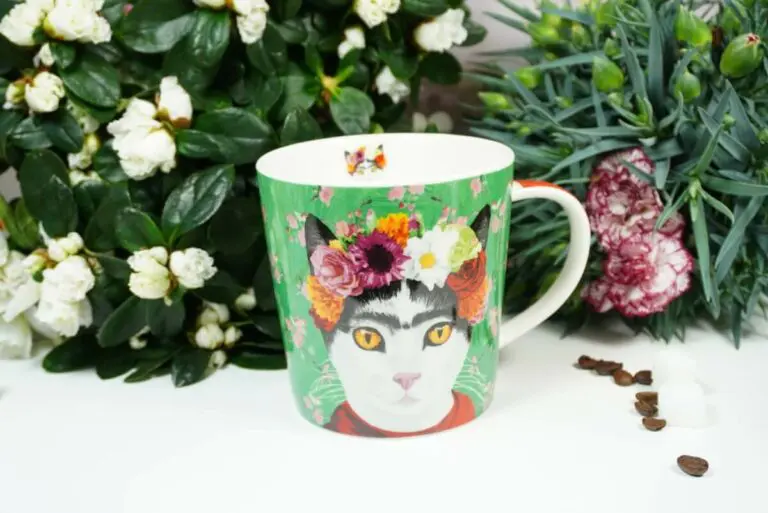 PPD Henkelbecher Flower Cat mit Geschenkbox