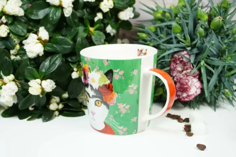 PPD Henkelbecher Flower Cat mit Geschenkbox