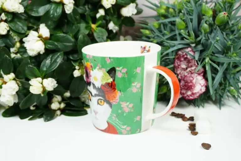 PPD Henkelbecher Flower Cat mit Geschenkbox