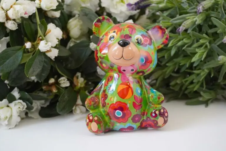 Pomme Pidou Spardose Petit Teddy Toto Green