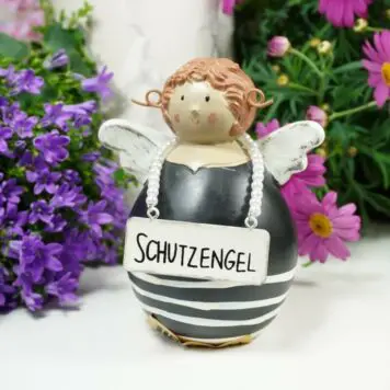 Baden Dekofigur Schutzengel Nana Engel weisse Streifen