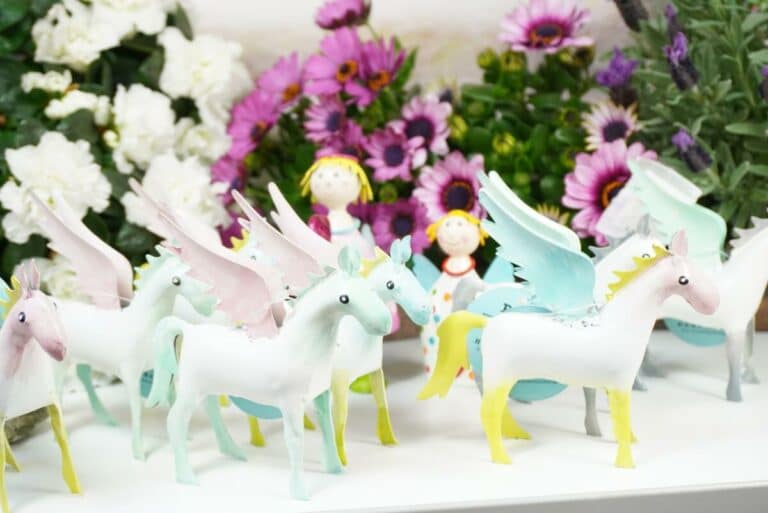 Pape Dekofiguren Blech Flügelperde Pferde mit Flügel Pegasus Verchiedene Modelle