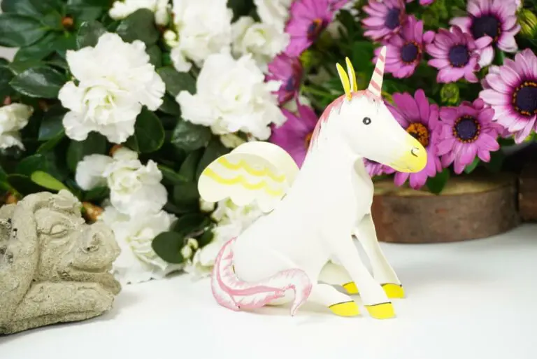 Pape Einhorn Dekofigur Blech Figur Unicorn Fantasy White