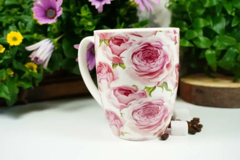 Wurm Henkelbecher Sprüche Kaffeetasse Rose