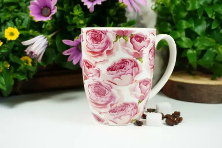 Wurm Henkelbecher Sprüche Kaffeetasse Rose