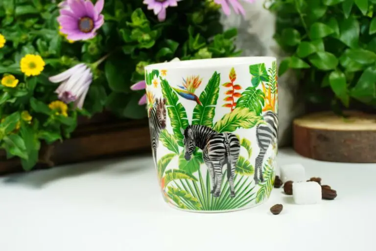 Wurm Henkelbecher Sprüche Kaffeetasse Zebra