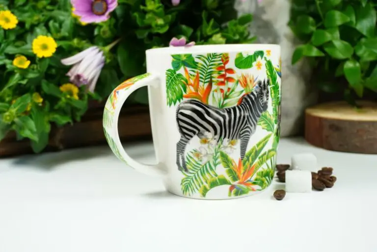 Wurm Henkelbecher Sprüche Kaffeetasse Zebra