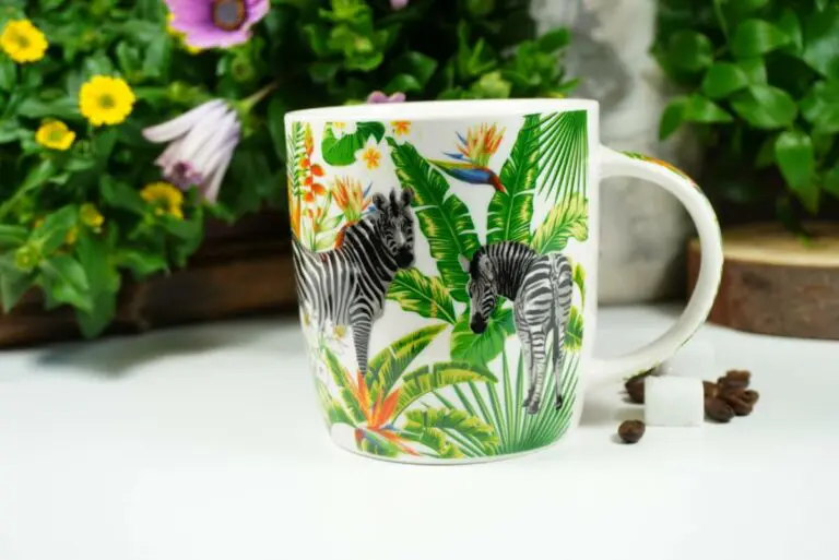 Wurm Henkelbecher Sprüche Kaffeetasse Zebra