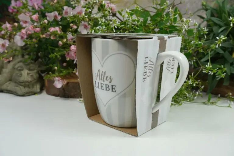 Henkelbecher Sprüche Kaffeetasse Alles Liebe