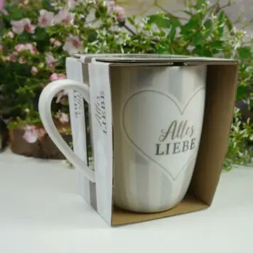 Henkelbecher Sprüche Kaffeetasse Alles Liebe