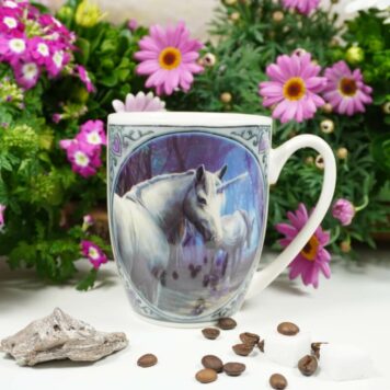 Henkelbecher Sprüche Kaffeetasse Fantasy Einhörner von Lisa Parker