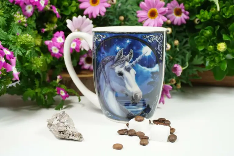 Henkelbecher Sprüche Kaffeetasse Fantasy Einhorn von Lisa Parker