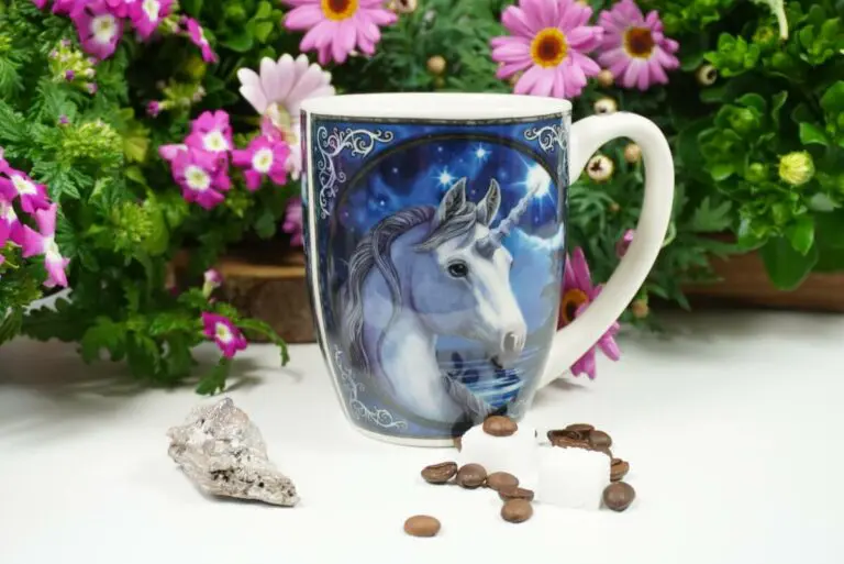Henkelbecher Sprüche Kaffeetasse Fantasy Einhorn von Lisa Parker