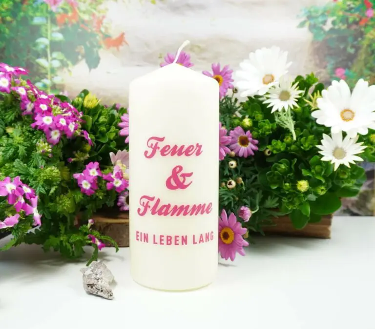 Kerzilein Kerze Flamme Feuer & Flamme Ein Leben Lang