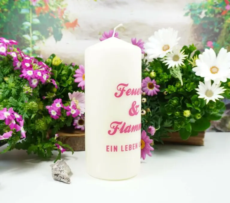 Kerzilein Kerze Flamme Feuer & Flamme Ein Leben Lang