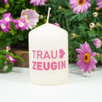 Kerzilein Kerze Flamme Trauzeugin