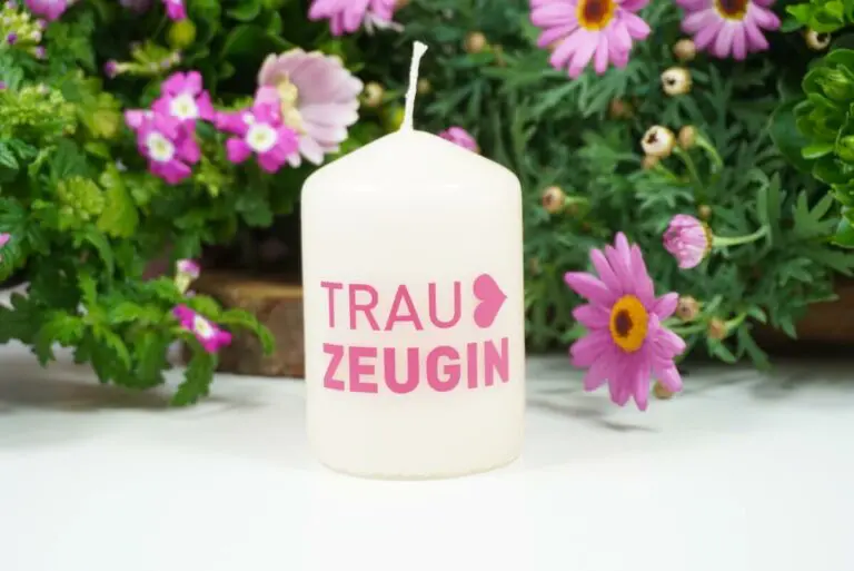Kerzilein Kerze Flamme Trauzeugin