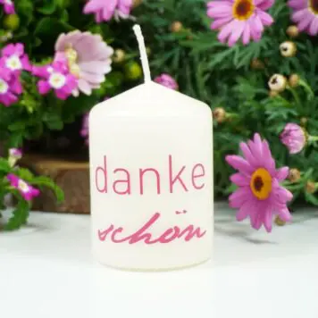 Kerzilein Kerze Flamme dankeschön