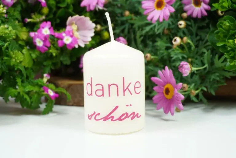 Kerzilein Kerze Flamme dankeschön