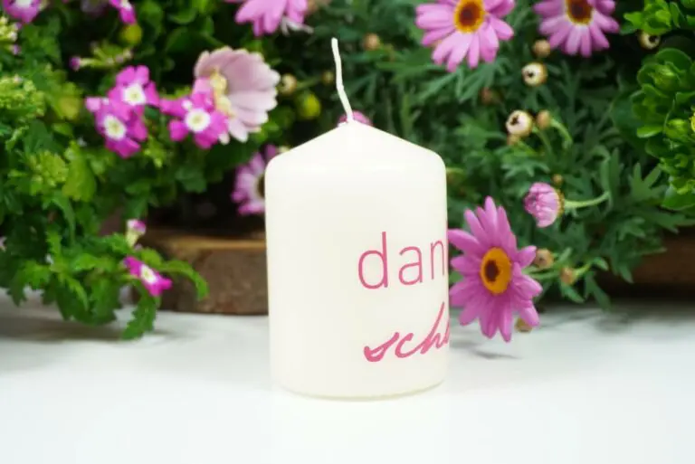 Kerzilein Kerze Flamme dankeschön
