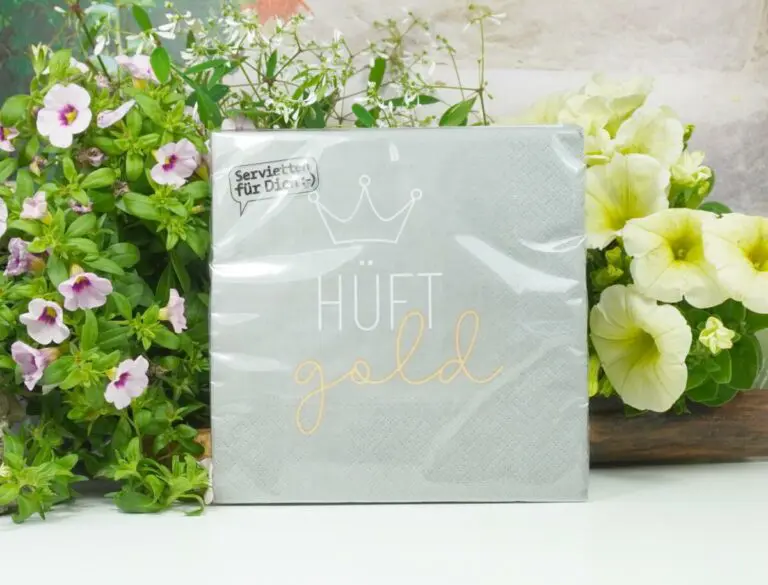 LaVida Servietten für Dich Hüft gold