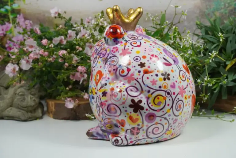 Pomme Pidou Spardose Money Bank Frosch Freddy Flower Pink