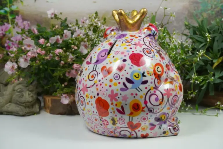 Pomme Pidou Spardose Money Bank Frosch Freddy Flower Pink