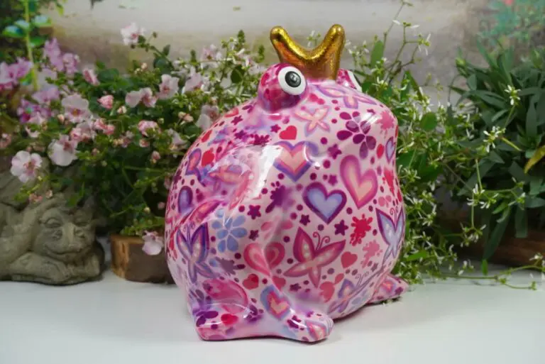 Pomme Pidou Spardose Money Bank Frosch Freddy Herz Pink