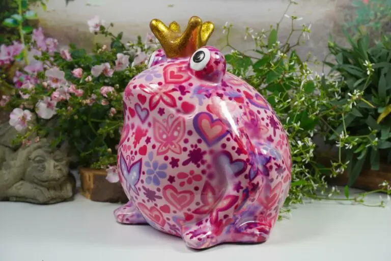 Pomme Pidou Spardose Money Bank Frosch Freddy Herz Pink