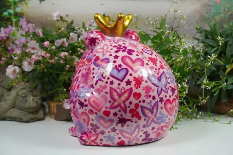 Pomme Pidou Spardose Money Bank Frosch Freddy Herz Pink