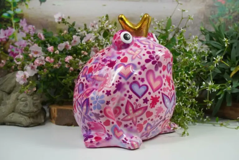 Pomme Pidou Spardose Money Bank Frosch Freddy Herz Pink