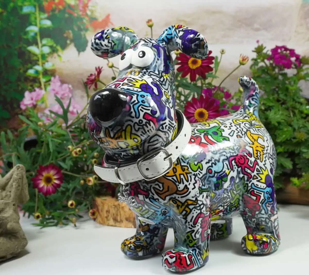 Pomme Pidou Spardose Money Bank Hugo Dog B Bunt - Elfengarten Dormagen