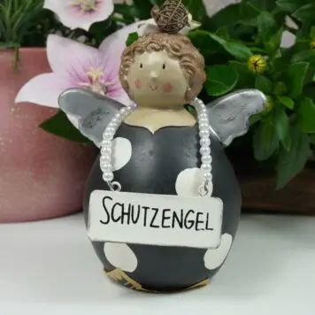 Baden Dekofigur Schutzengel Nana Engel weisse Punkte