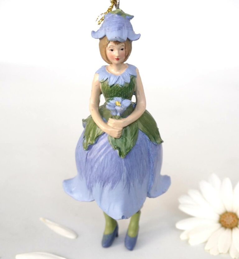 Deko Figur Blumenmädchen Glockenblumenmädchen zum Hängen