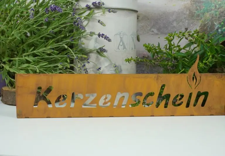 Dekofigur Teelichthalter Kerzenschein Blech