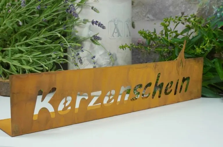 Dekofigur Teelichthalter Kerzenschein Blech