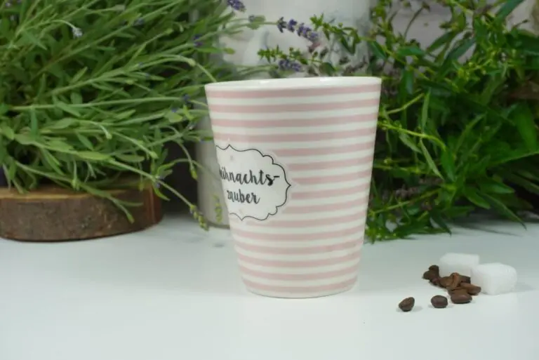 Henkelbecher Sprüche Kaffeetasse Weihnachtszauber