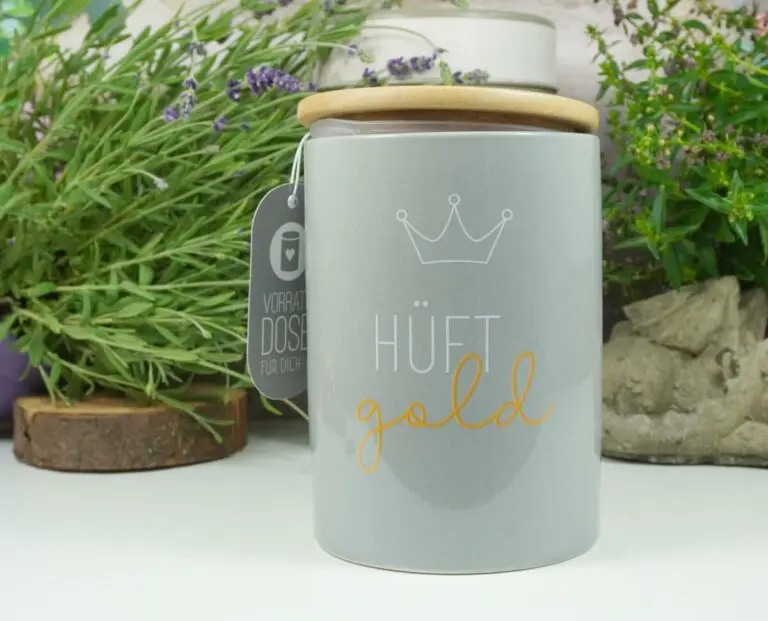 Vorratsdose Keramikdose 1 L Hüftgold