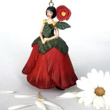Deko Figur Blumenmädchen Mohnblumenmädchen zum Hängen