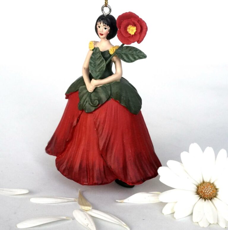 Deko Figur Blumenmädchen Mohnblumenmädchen zum Hängen