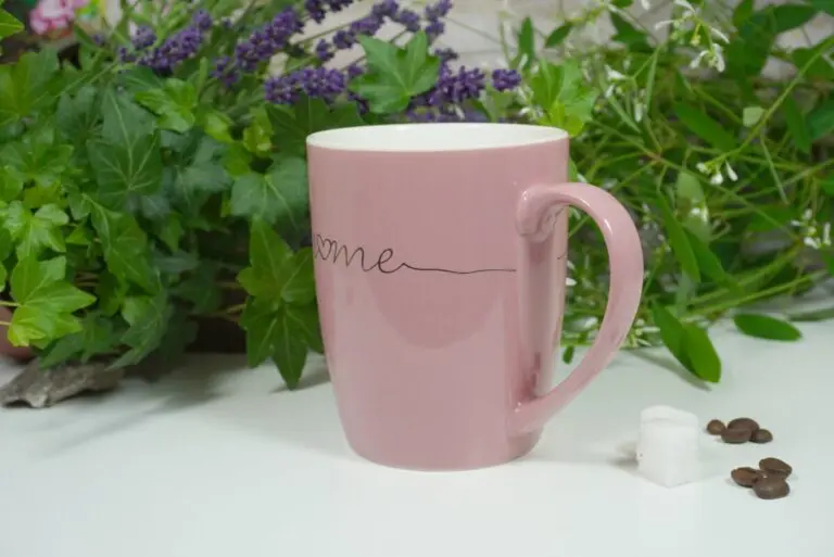 Wurm Henkelbecher Sprüche Tasse Home Himbeer