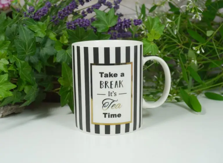 Wurm Henkelbecher Sprüche Tasse Tee Tasse Take a Break Its Tea Time