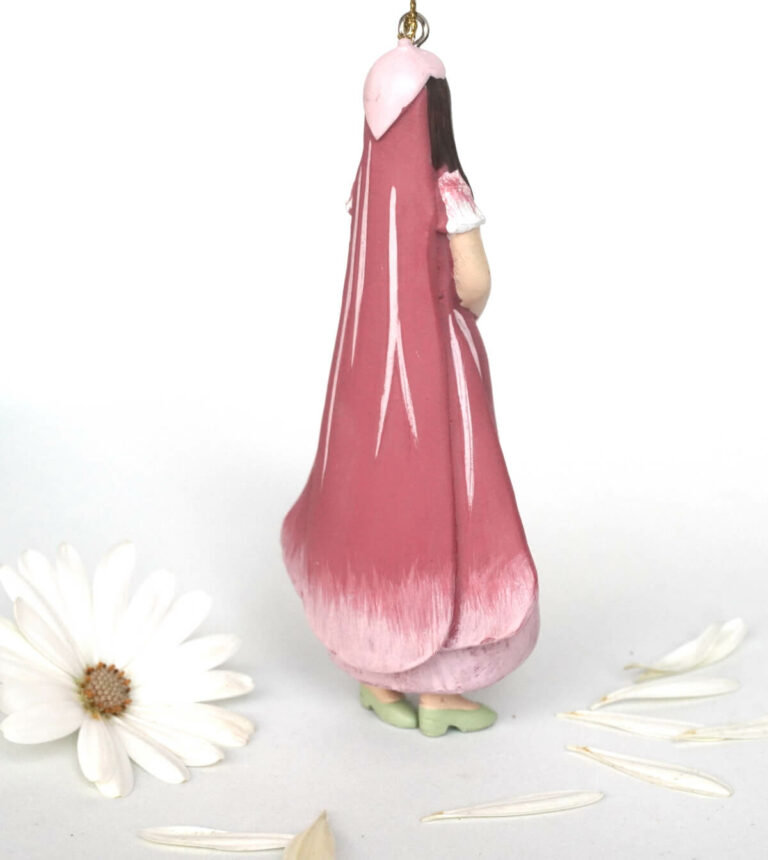 Deko Figur Blumenmädchen Fingerhutmädchen pink zum Hängen