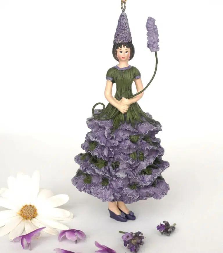 Deko Figur Blumenmädchen Lavendelmädchen zum Hängen