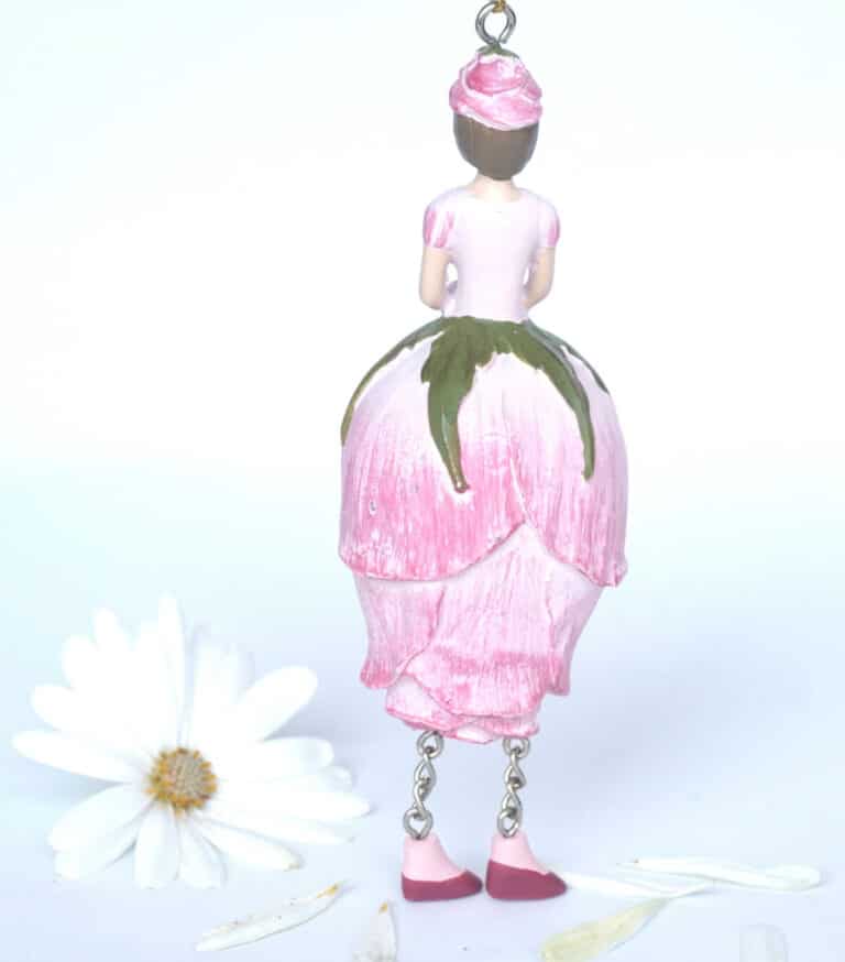 Deko Figur Blumenmädchen Rosenknospenmädchen zum Hängen