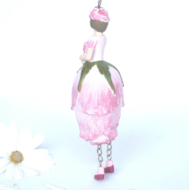 Deko Figur Blumenmädchen Rosenknospenmädchen zum Hängen